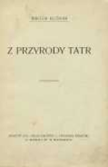 Z przyrody Tatr