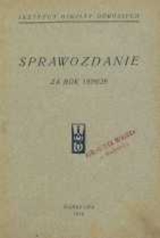 Sprawozdanie za rok 1928/29