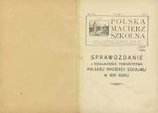 Sprawozdania z działalności Towarzystwa Polskiej Macierzy Szkolnej w 1937 roku