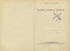 Słowa, słowa, słowa…