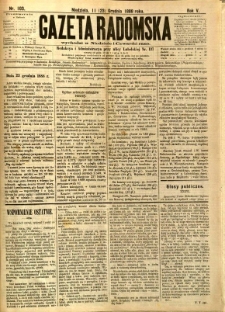 Gazeta Radomska, 1888, R. 5, nr 103