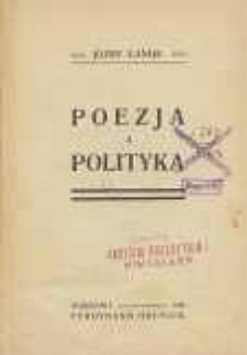 Poezja a polityka