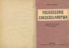 Pochodzenie chrześcijaństwa