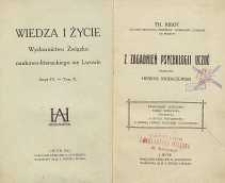 Z zagadnień psychologii uczuć