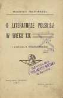 O literaturze polskiej w wieku XIX
