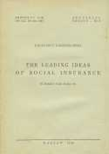 Idee przewodnie ubezpieczeń społecznych