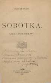 Sobótka : szkic etnograficzny
