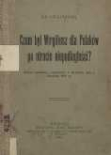 Czem był Wergiljusz dla Polaków po utracie niepodległości : (odczyt publiczny, wygłoszony w Krakowie dnia 2 listopada 1915 r.)