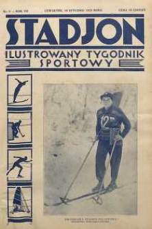 Stadjon : Ilustrowany Tygodnik Sportowy, 1929, R. 7, nr 2
