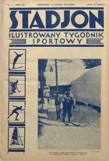 Stadjon : Ilustrowany Tygodnik Sportowy, 1929, R. 7, nr 7