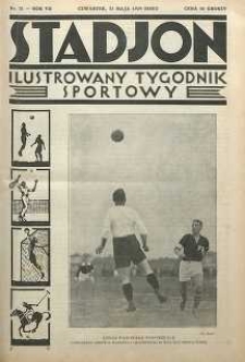 Stadjon : Ilustrowany Tygodnik Sportowy, 1929, R. 7, nr 21