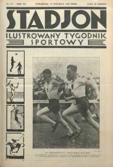 Stadjon : Ilustrowany Tygodnik Sportowy, 1929, R. 7, nr 24