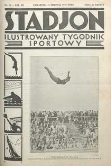 Stadjon : Ilustrowany Tygodnik Sportowy, 1929, R. 7, nr 34