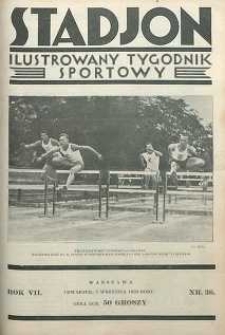 Stadjon : Ilustrowany Tygodnik Sportowy, 1929, R. 7, nr 36