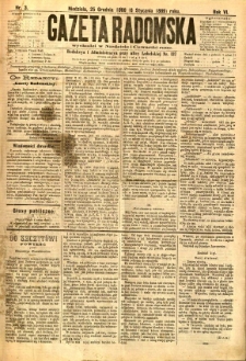 Gazeta Radomska, 1889, R. 6, nr 3