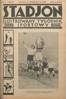 Stadjon : Ilustrowany Tygodnik Sportowy, 1929, R. 7, nr 43