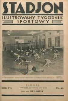 Stadjon : Ilustrowany Tygodnik Sportowy, 1929, R. 7, nr 50