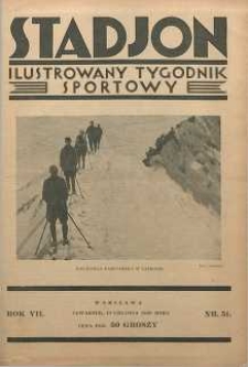 Stadjon : Ilustrowany Tygodnik Sportowy, 1929, R. 7, nr 51