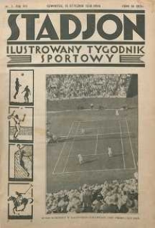 Stadjon : Ilustrowany Tygodnik Sportowy, 1930, R. 8, nr 3