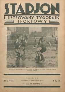 Stadjon : Ilustrowany Tygodnik Sportowy, 1930, R. 8, nr 10