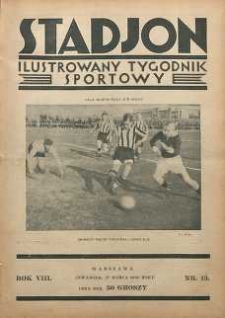 Stadjon : Ilustrowany Tygodnik Sportowy, 1930, R. 8, nr 13