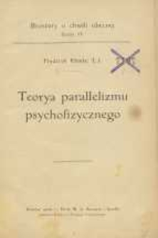 Teorya parallelizmu psychofizycznego