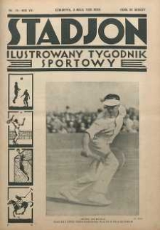 Stadjon : Ilustrowany Tygodnik Sportowy, 1930, R. 8, nr 19