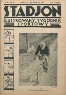 Stadjon : Ilustrowany Tygodnik Sportowy, 1930, R. 8, nr 41