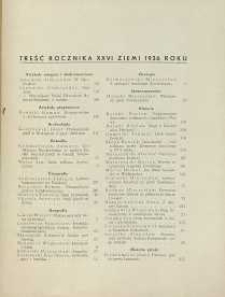 Ziemia, 1936, R. 26, treść Ziemi w roku 1936