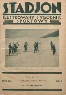 Stadjon : Ilustrowany Tygodnik Sportowy, 1931, R. 9, nr 2