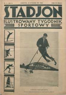 Stadjon : Ilustrowany Tygodnik Sportowy, 1931, R. 9, nr 4