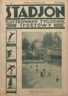 Stadjon : Ilustrowany Tygodnik Sportowy, 1931, R. 9, nr 7