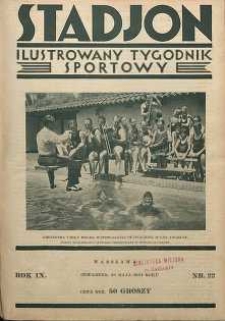 Stadjon : Ilustrowany Tygodnik Sportowy, 1931, R. 9, nr 22