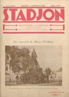 Stadjon : Ilustrowany Tygodnik Sportowy, 1931, R. 9, nr 27