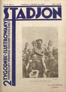 Stadjon : Ilustrowany Tygodnik Sportowy, 1931, R. 9, nr 32