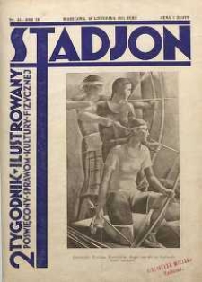 Stadjon : Ilustrowany Tygodnik Sportowy, 1931, R. 9, nr 33