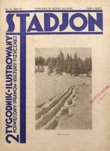 Stadjon : Ilustrowany Tygodnik Sportowy, 1931, R. 9, nr 35