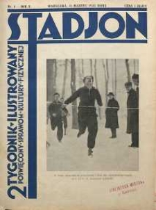 Stadjon : Ilustrowany Tygodnik Sportowy, 1932, R. 10, nr 6