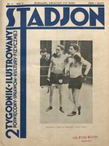 Stadjon : Ilustrowany Tygodnik Sportowy, 1932, R. 10, nr 8
