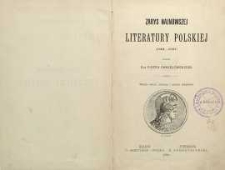 Zarys literatury polskiej : (1864-1897)
