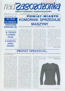 Nad Zagożdżonką, 2008, nr 13