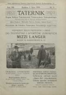 Taternik : Organ Sekcji Turystycznej Towarzystwa Tatrzańskiego, 1914, R. 8, nr 2