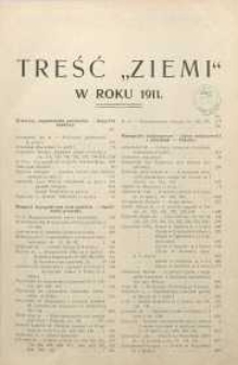 Ziemia, 1911, R. 2, Treść Ziemi w roku 1911