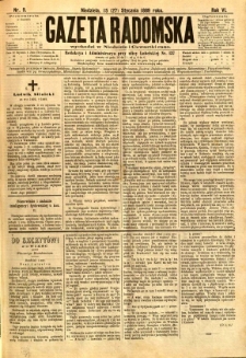 Gazeta Radomska, 1889, R. 6, nr 9