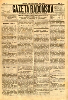 Gazeta Radomska, 1889, R. 6, nr 10