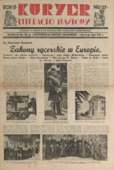 Kuryer Literacko-Naukowy, 1931, R. 8, nr 27