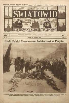 Światowid : Ilustrowany kuryer tygodniowy, 1924, R. 1, nr 8
