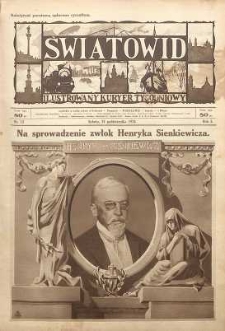 Światowid : Ilustrowany kuryer tygodniowy, 1924, R. 1, nr 12