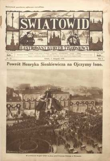 Światowid : Ilustrowany kuryer tygodniowy, 1924, R. 1, nr 13