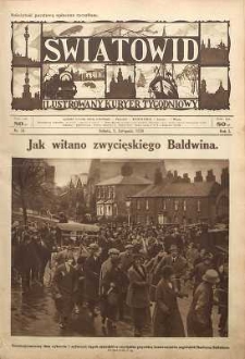 Światowid : Ilustrowany kuryer tygodniowy, 1924, R. 1, nr 14